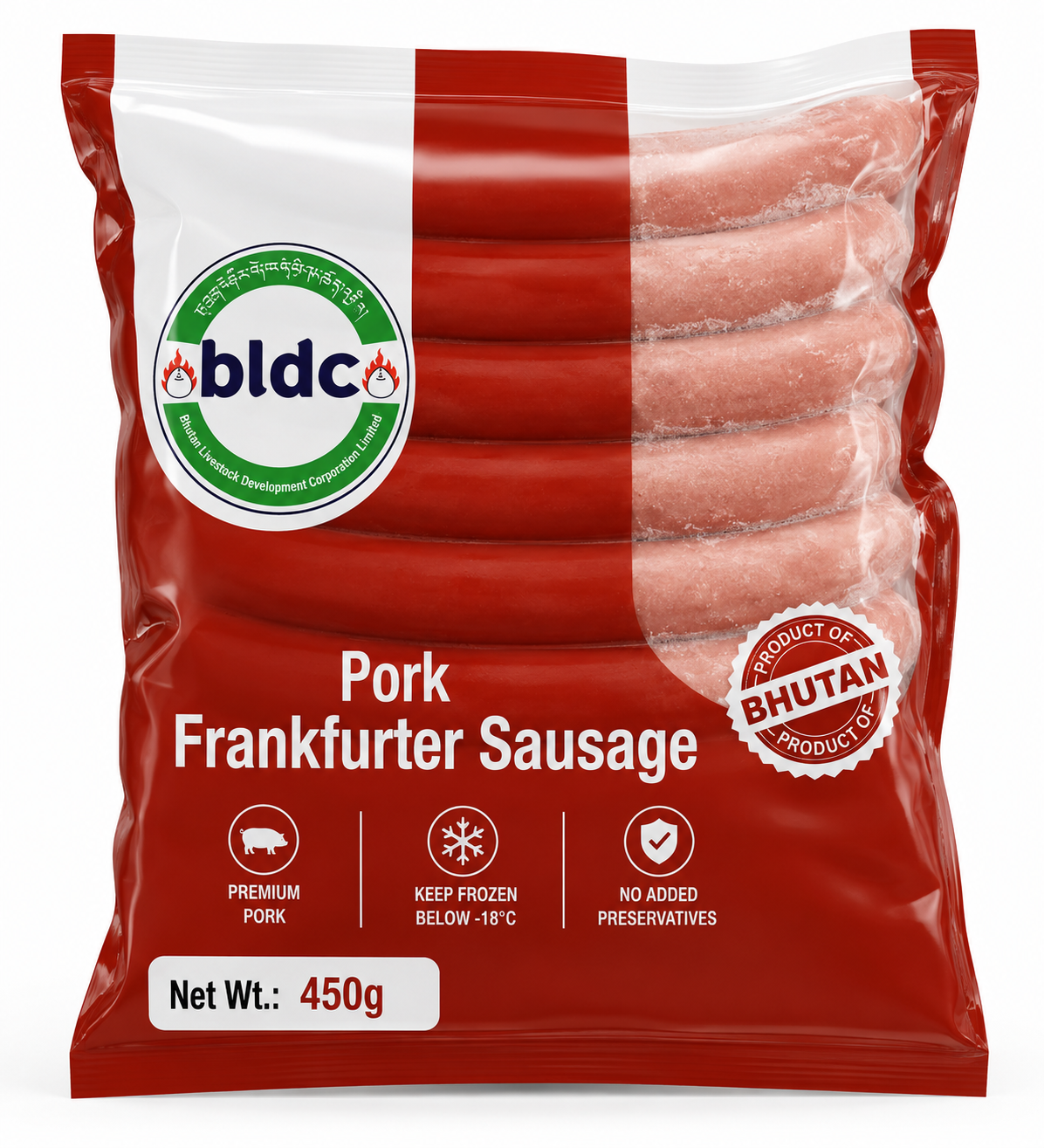 Pork Frankfurter Sausage